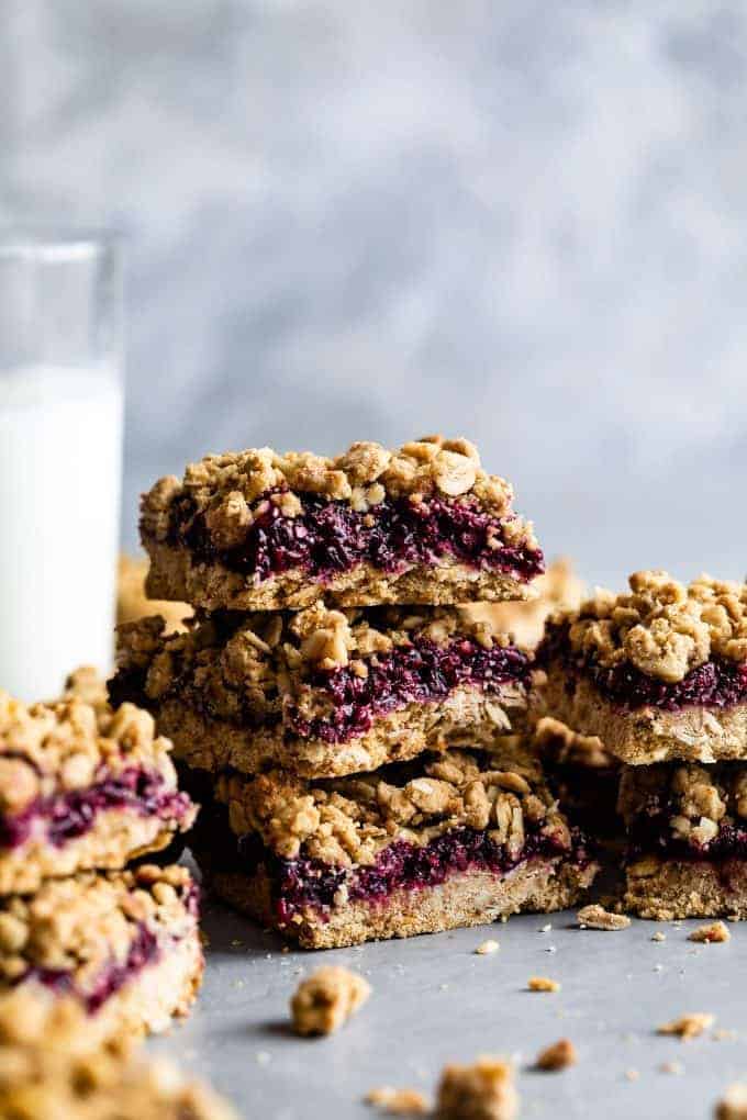 Gluten-Free Breakfast Oatmeal Jam Bars