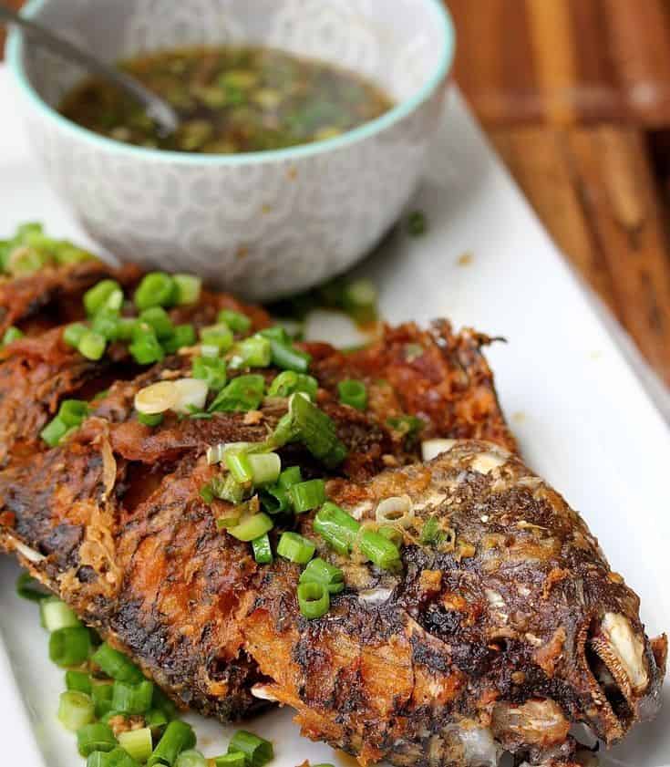 Crispy Tilapia With Ginger-Scallion Sauce