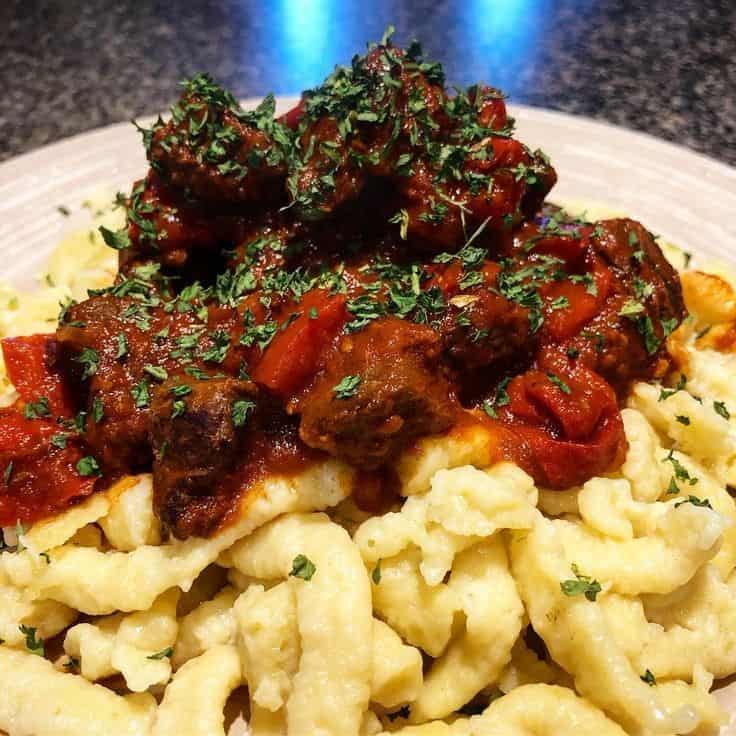 Canada Goose Paprikash & Spaetzle