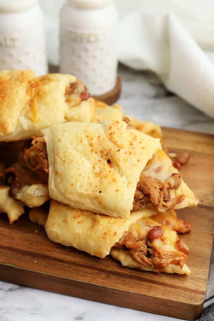 BBQ Stuffed Crescent Rolls