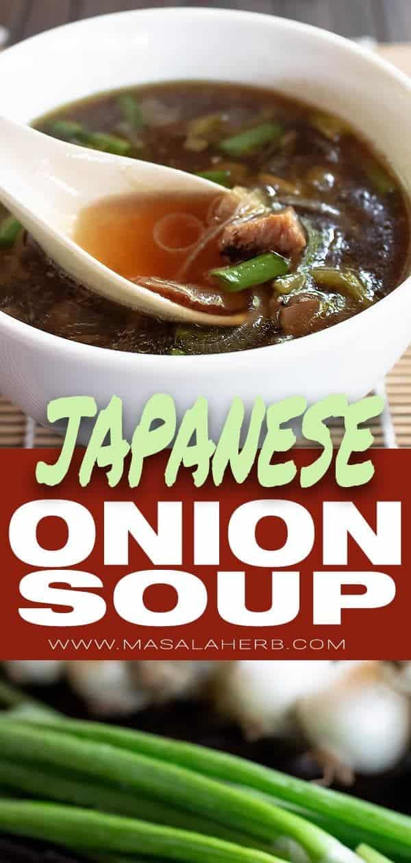 Japanese Onion Mushroom Soup