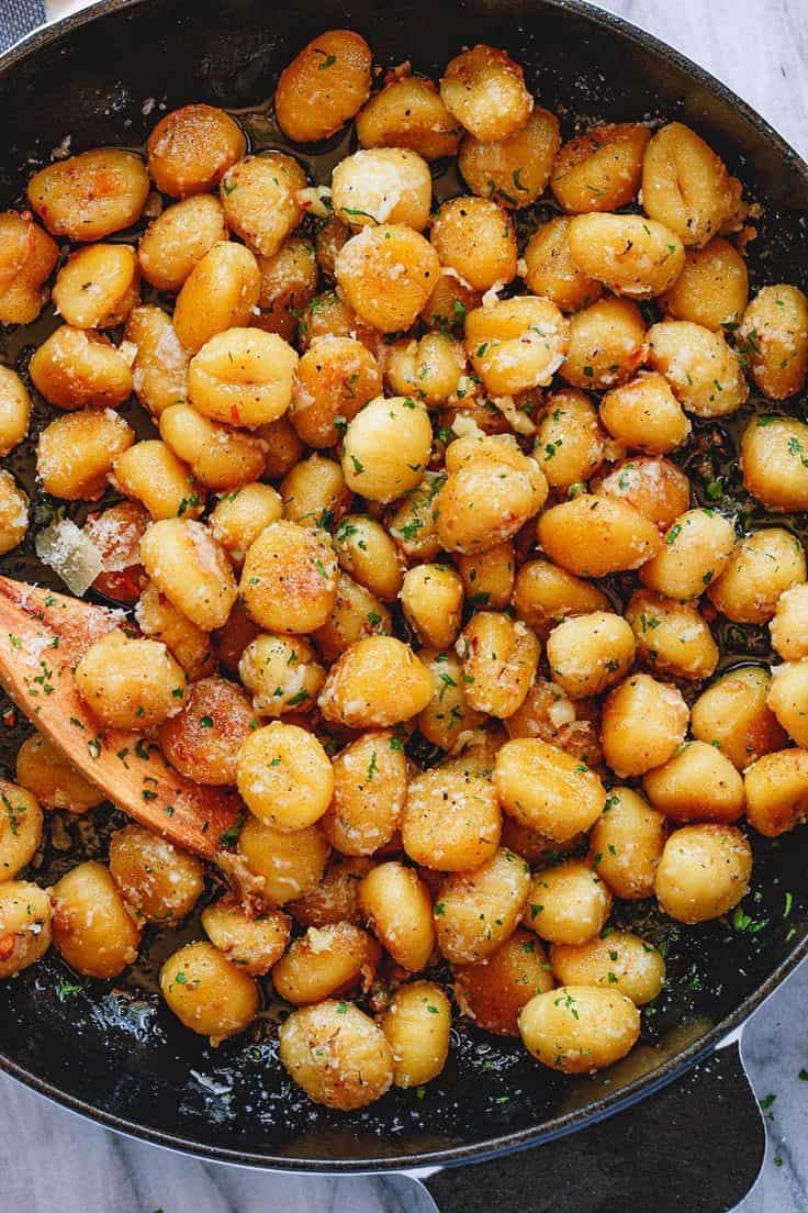 Easy Gnocchi with Butter, Garlic & Parmesan