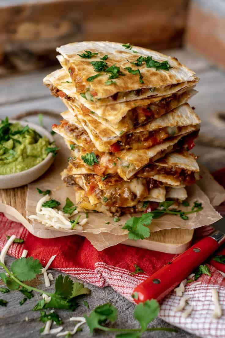 Ground Elk Quesadillas