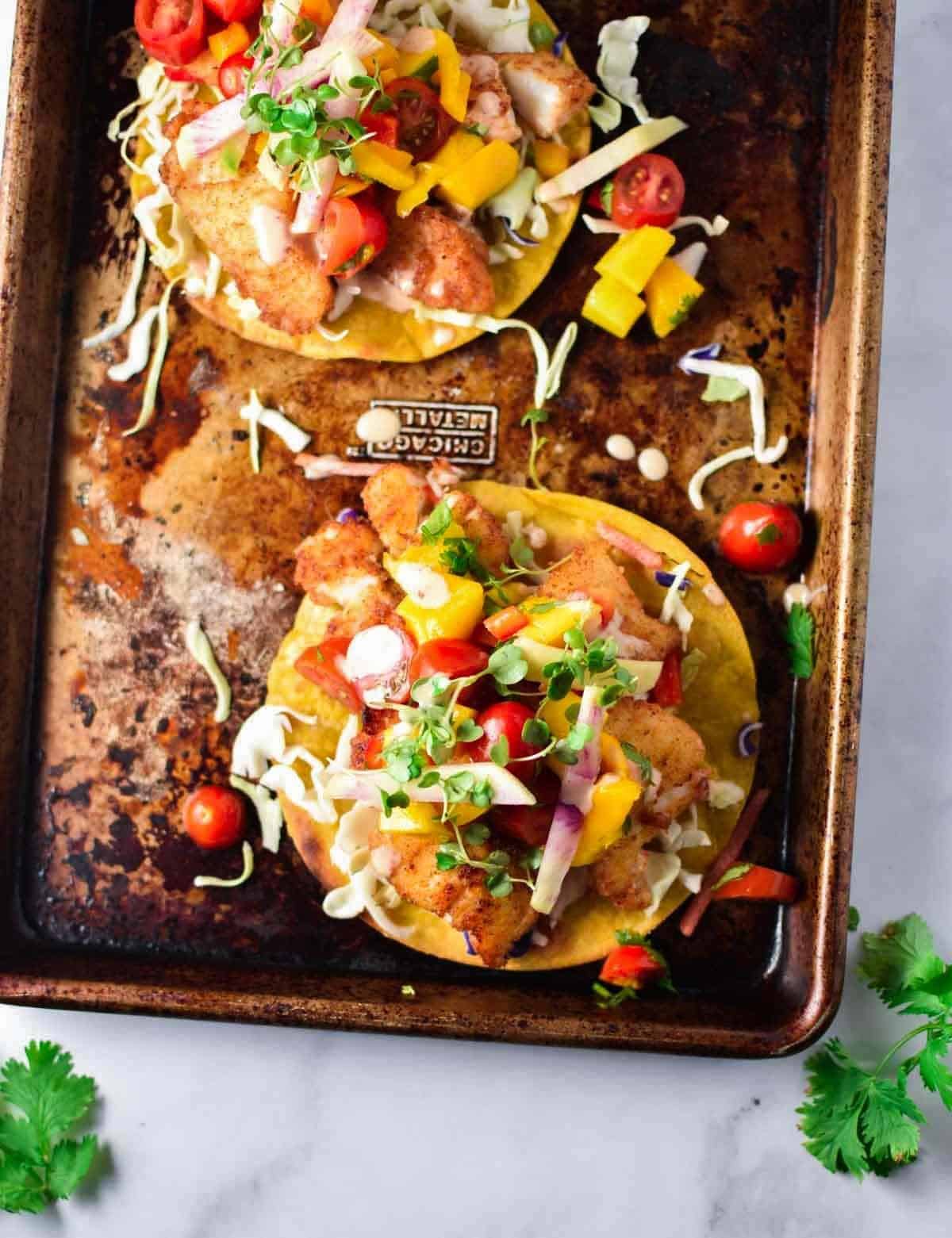 Fish Tostadas (Baja-Style)