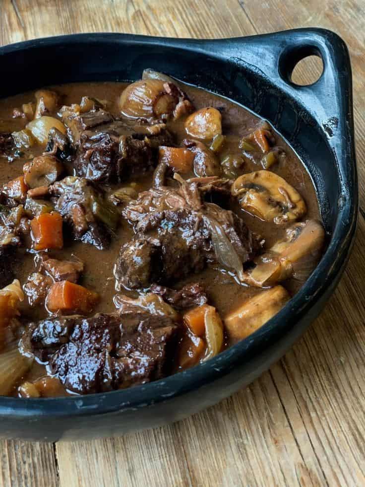 Slow Cooked Beef Cheek Casserole