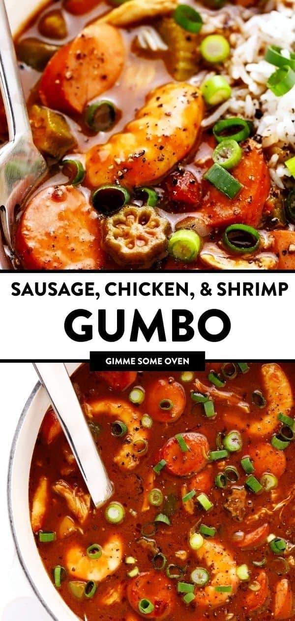 Sausage, Chicken, And Shrimp Gumbo