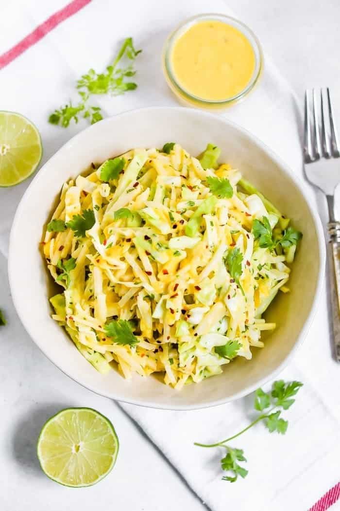 Jicama with Mango Slaw