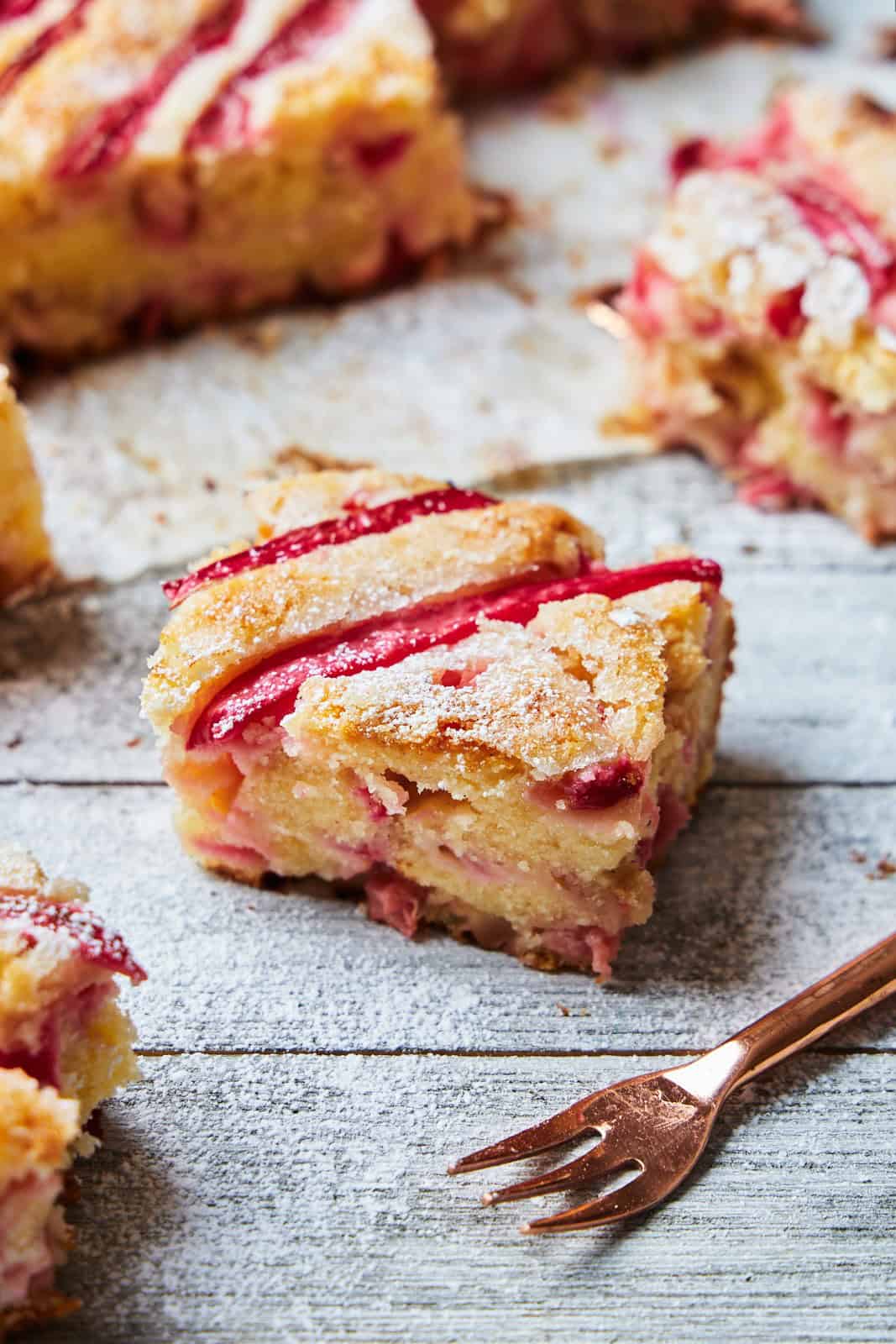 Almond Rhubarb Cake