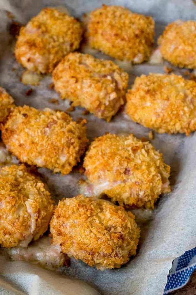 Baked Ham Hock And Cheddar Croquettes