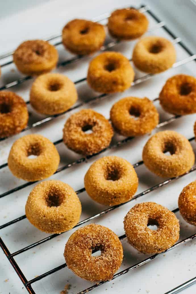 Baked Apple Cider Mini Donuts