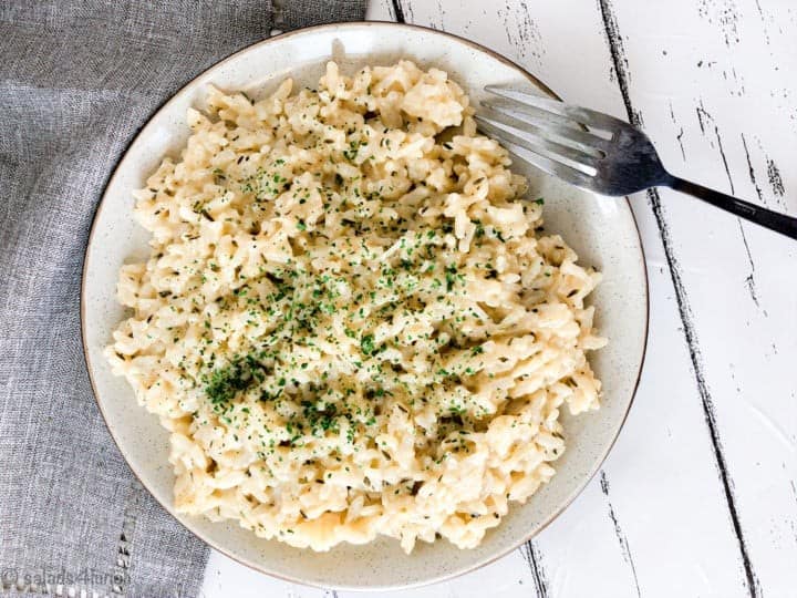 Instant Pot Creamy Garlic Parmesan Risotto