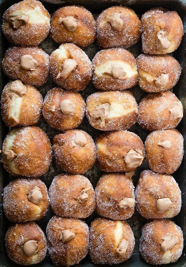 Pumpkin And Chocolate Stuffed Mini Donuts