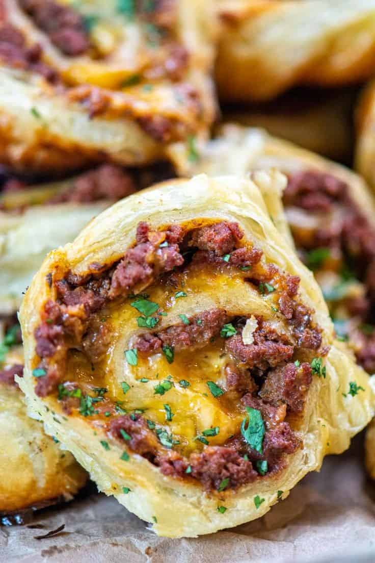 Grilled Ground Elk Pinwheels