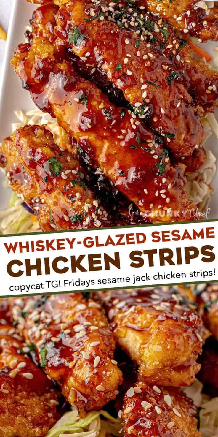 Copycat Whiskey-Glazed Sesame Chicken Strips