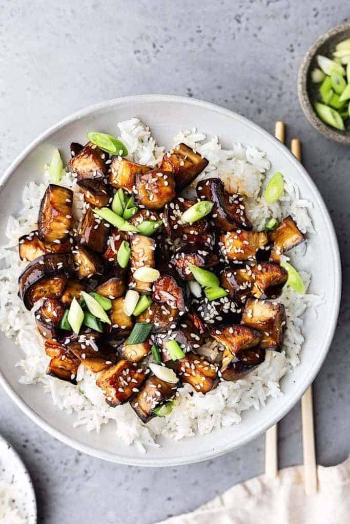 Marinated Teriyaki Eggplant