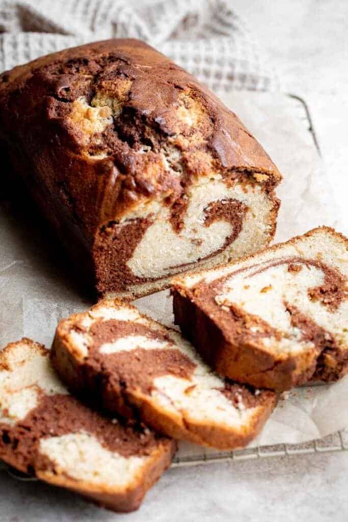 Chocolate and Vanilla Marble Cake