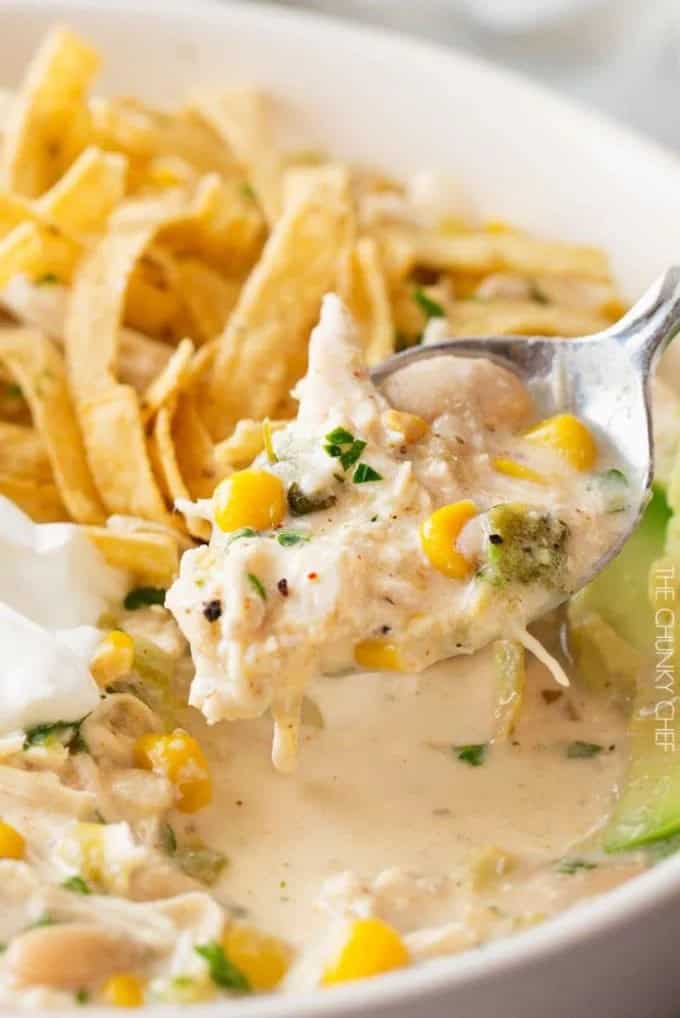 Slow Cooker White Chicken Chili