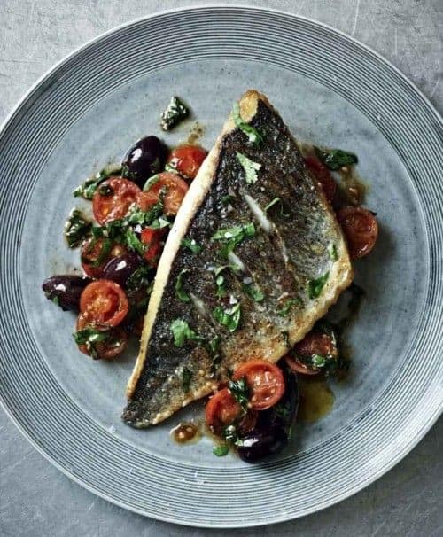 Porgy With Tomato And Herb Salsa