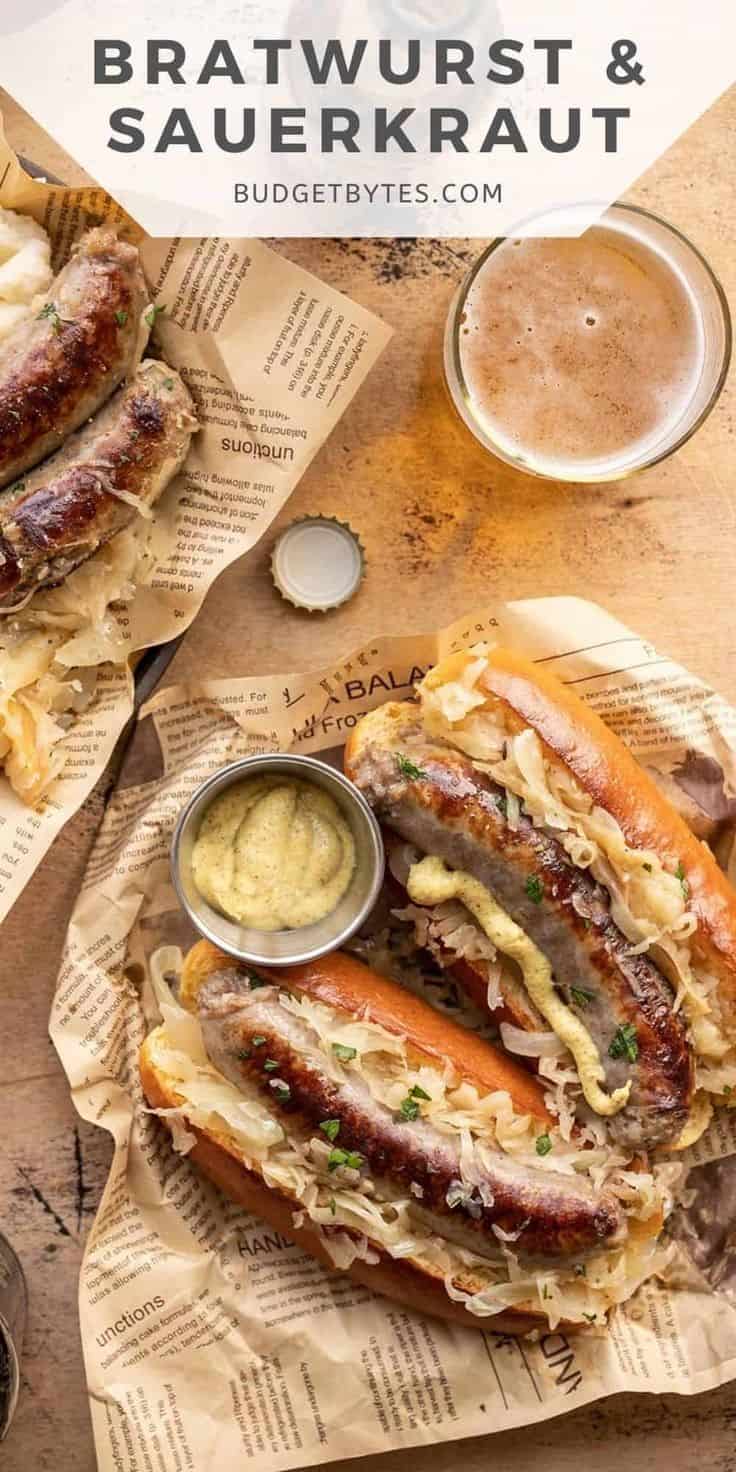 Bratwurst And Sauerkraut