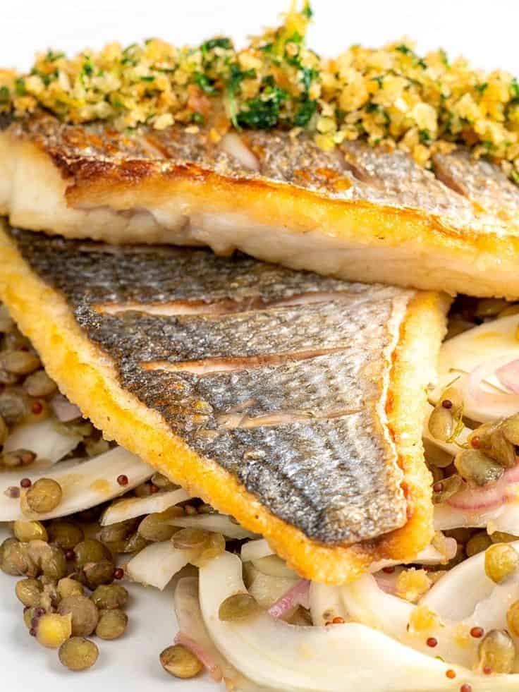 Sea Bream Fillet With Lemon Parsley Crumb