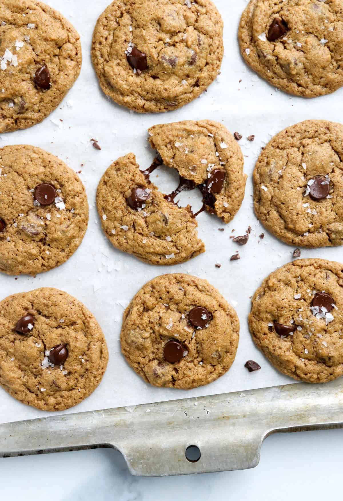 Oat Flour Chocolate Chip Cookies