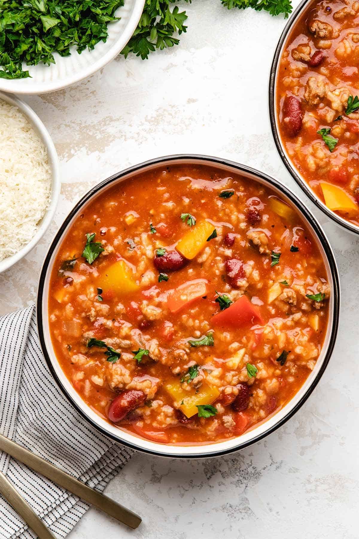 Instant Pot Stuffed Pepper Soup