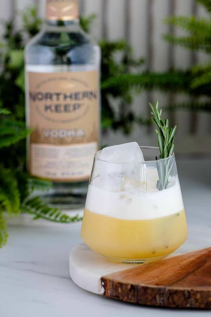 Winter Rosemary Vodka Sour