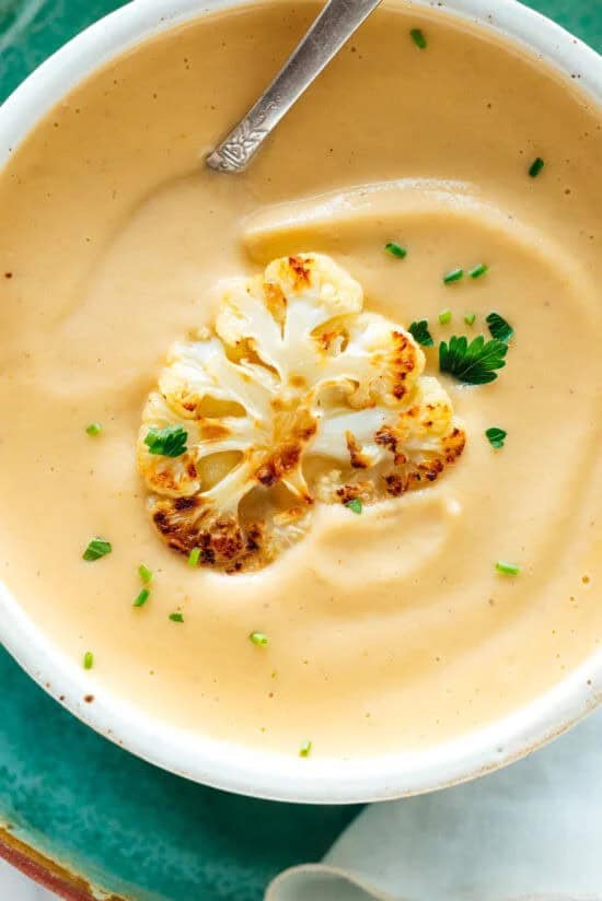 Roasted Cauliflower Soup