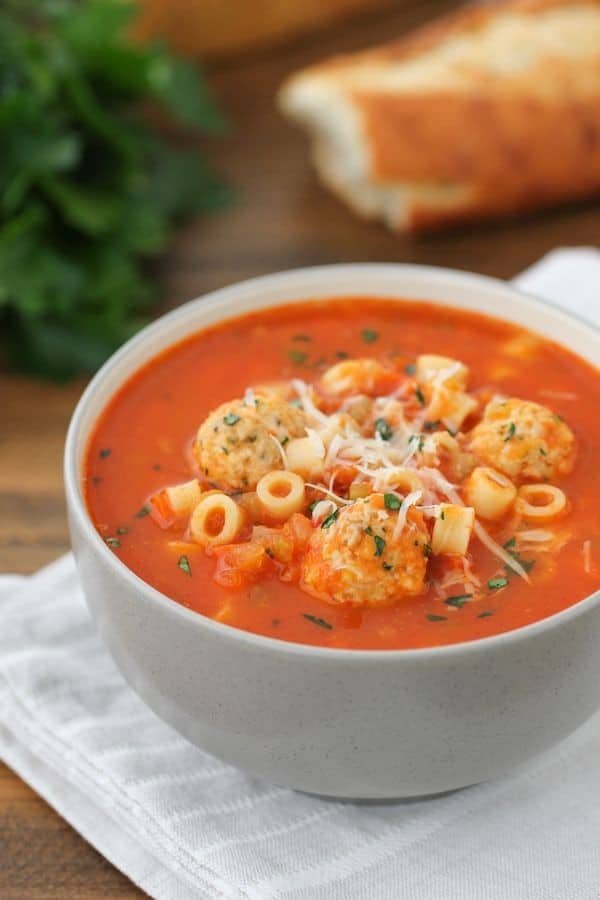 Tomato Meatball Soup