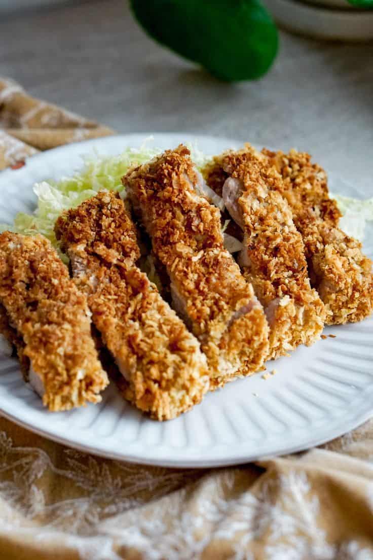 Air Fryer Tonkatsu (Japanese Pork Cutlet)