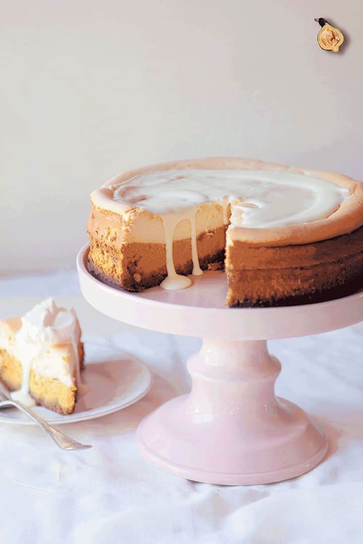 Hubbard Squash And White-Chocolate Cheesecake