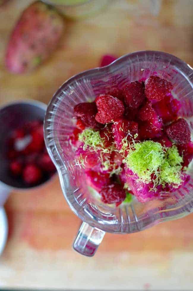 Raspberry-Prickly Pear Agua Fresca