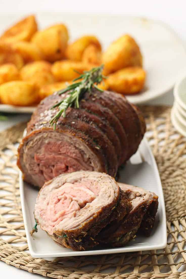 Air Fryer Rolled Lamb Breast Roast