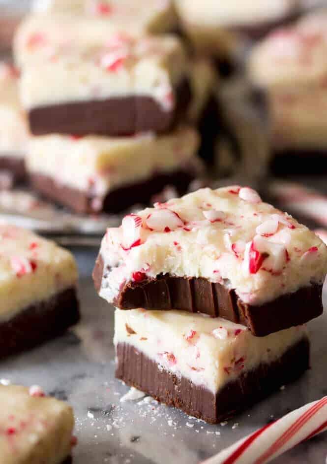 Peppermint Bark Fudge