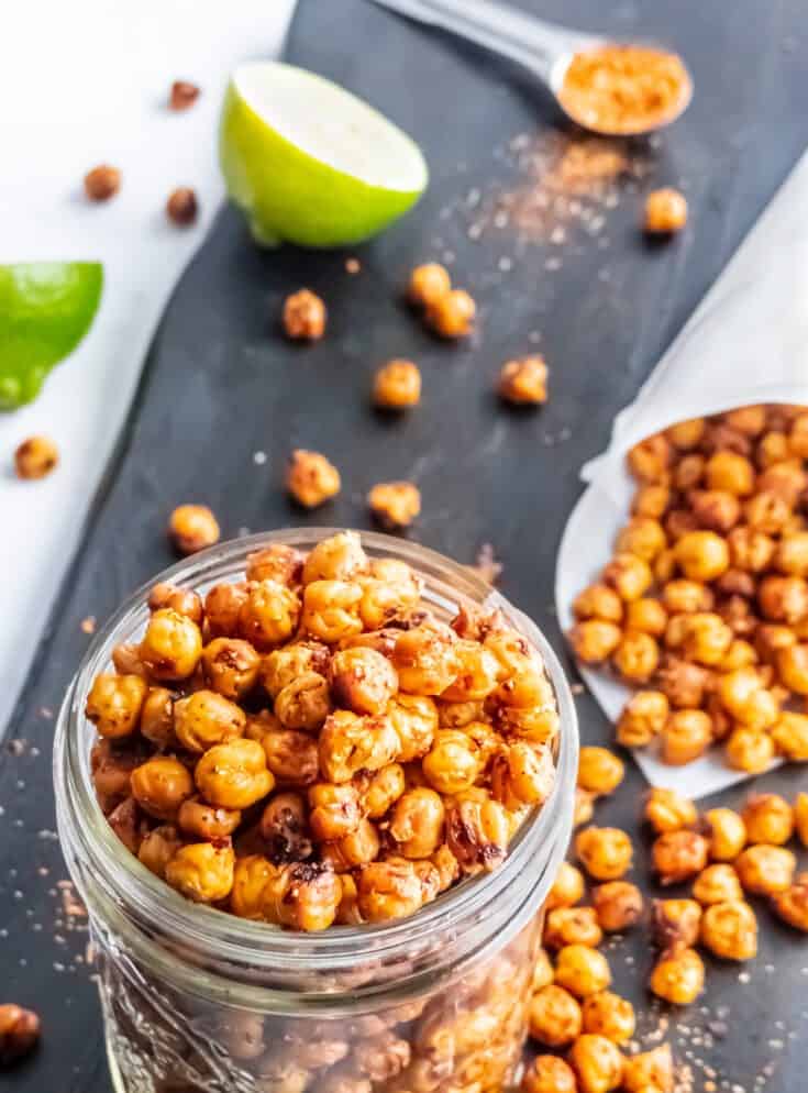 Chile Lime Flavored Roasted Chickpeas