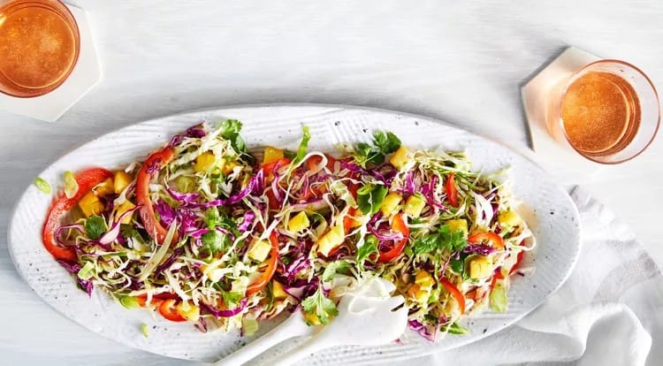 Pineapple Pepper Slaw