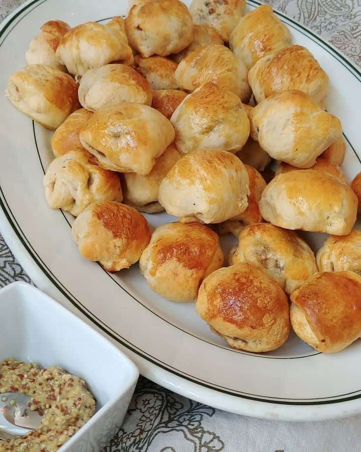 Meatball Stuffed Crescent Rolls