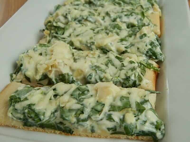 Skinny Spinach & Artichoke Pizza Fingers