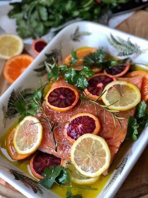 Baked Coho Salmon With Citrus