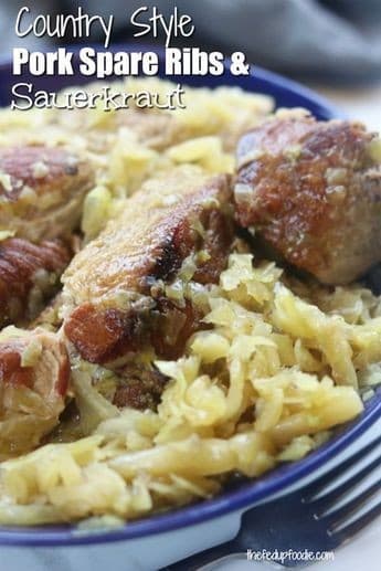 Country Style Pork Spare Ribs And Sauerkraut