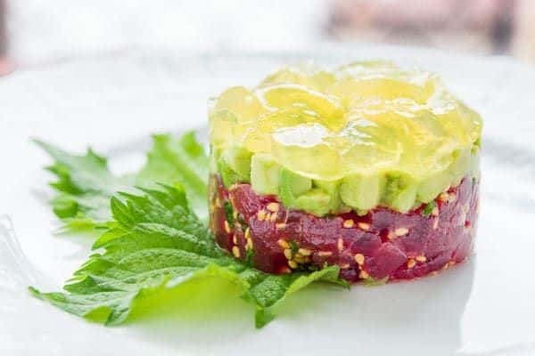 Tuna Tartare With Yuzu Gelée