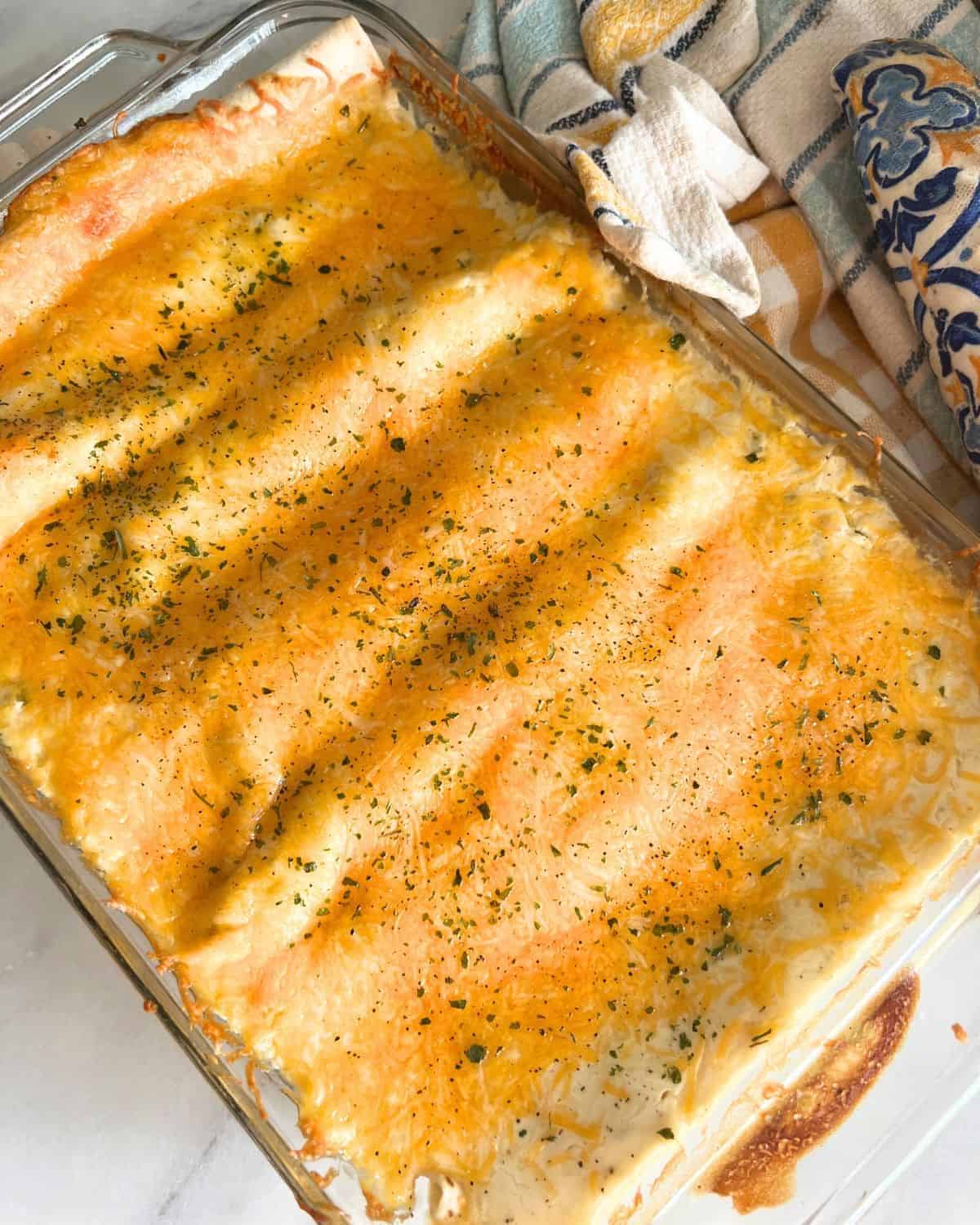 White Chicken Enchiladas