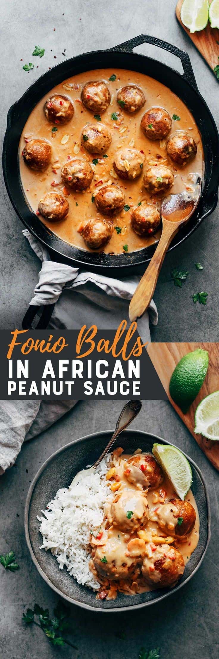 Fonio Balls In Peanut Sauce