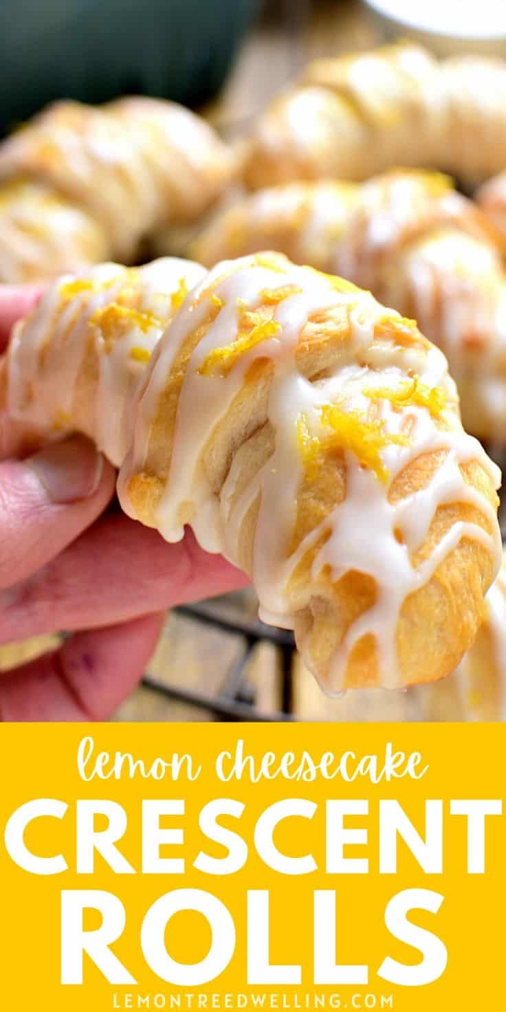 Lemon Cheesecake Crescent Rolls