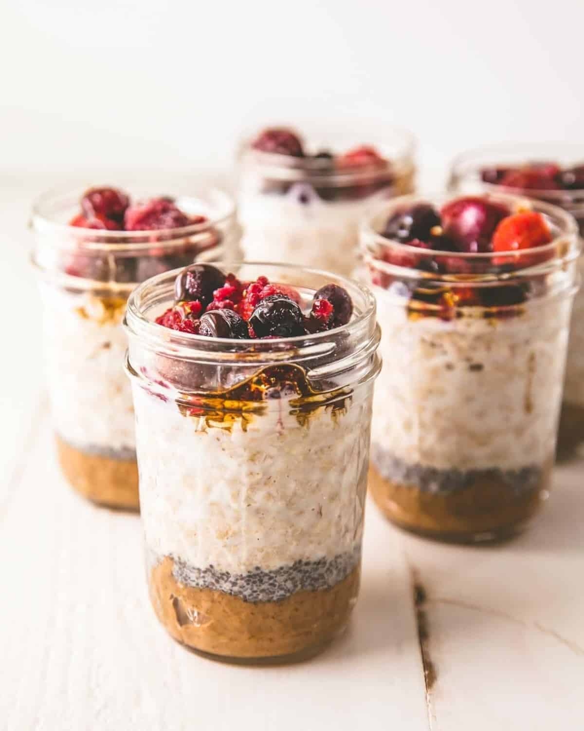 Mason Jar Overnight Oats Meal Prep