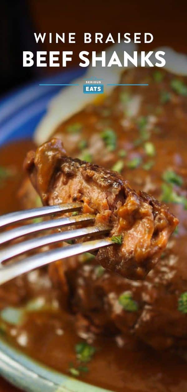 Red Wine Braised Beef Shanks