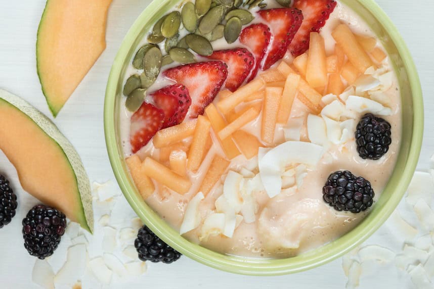 Cantaloupe Smoothie Bowl