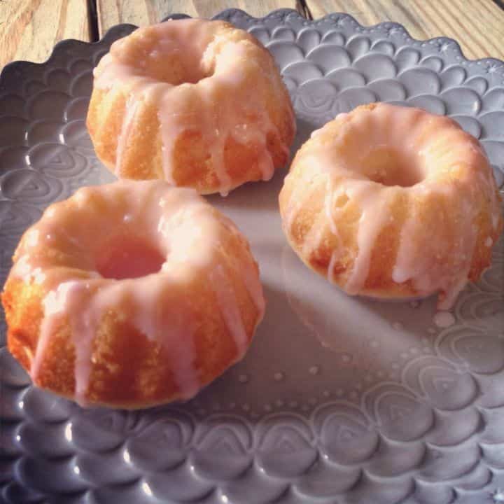 Pink Lemonade Mini Bundt Cake