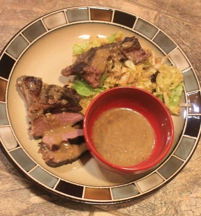 Sous Vide Beef Bottom Round Steak & Tangy Gravy Sauce