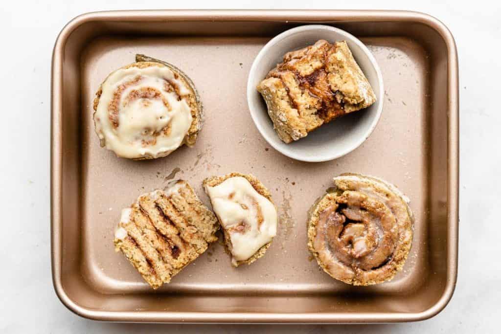 Oat Flour Cinnamon Rolls